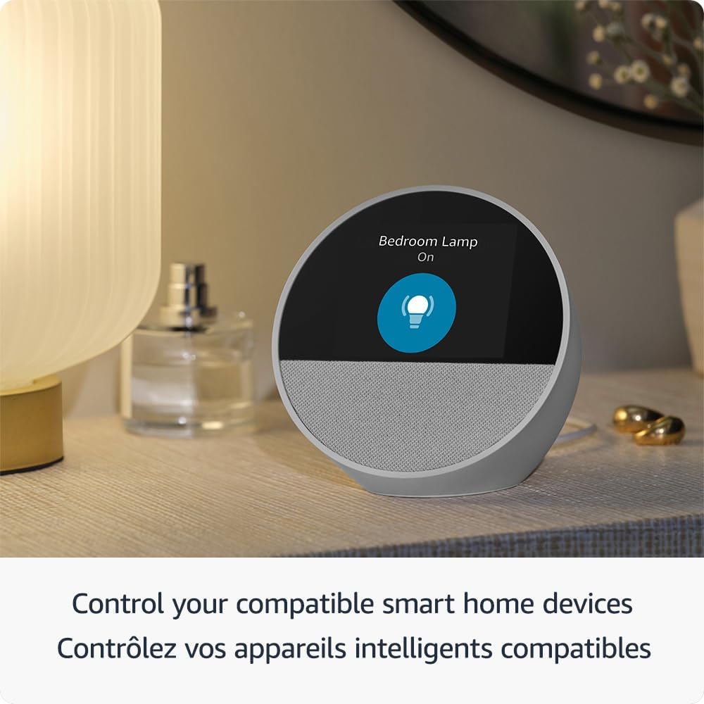Echo Spot (newest model), Great for nightstands, offices and kitchens, Smart alarm clock with Alexa+ Early Access - Image 4